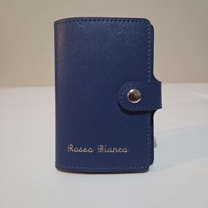 *4 for $30* Rosso Bianco Blue Card Case Holder - 10 Pockets (Holds 20 Cards)
